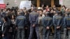 Armenia - A demonstration against controversial pension reform outside the ruling Republican Party's headquarters in Yerevan, 15Nov2013. 