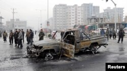 The explosion occurred on December 20 while an Afghan lawmaker's convoy was passing through an intersection in Kabul's Khushal Khan neighborhood.