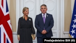 Vojvotkinja Sophie Helen Rhys-Jones i član Predsjedništva BiH Željko Komšić u Sarajevu, 10. jul 2025.