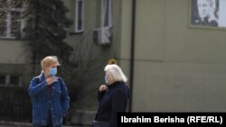 Kosovo: People in Prishtina wear masks, after the first cases with coronavirus were confirmed