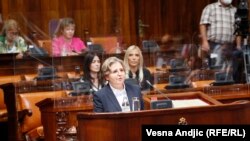 Zagorka Dolovac takes the oath of office for the third time as Republic Public Prosecutor, Belgrade, July 29