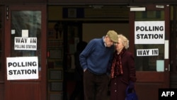 Casting votes in Belfast, Northern Ireland, in the United Kingdom's general election on May 6.