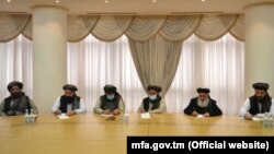 Делегация «Талибан» на переговорах в Ашхабаде в феврале 2021 году