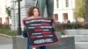 Single-Person Pickets Held In Moscow To Support Sentenced Activist 