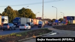 Поради протестот на превозниците, сообраќајот се одвива бавно
