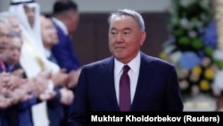 Former Kazakh President Nursultan Nazarbaev (file photo)