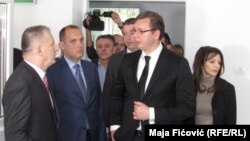 Aleksandar Vučić u Zdravstvenom centru u Severnoj Mitrovici