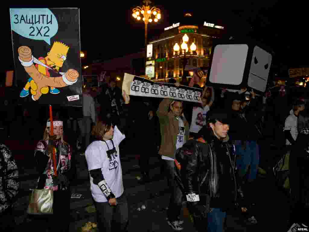 После окончания митинга, собравшиеся расходились скандируя лозунги. По некоторым сведениям один человек задержан.
