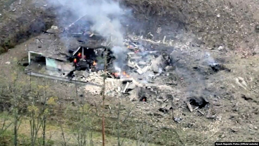 A private ammunition depot near Vrbetice, eastern Moravia, was damaged in 2014 by explosions that also killed two people.