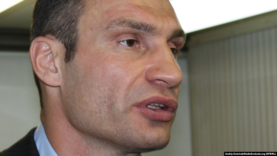 World heavyweight boxing champion and Ukrainian opposition politician Vitali Klitschko