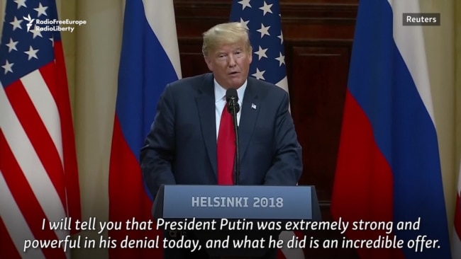 Trump Says Putin 'Strong' In Denial Of Election Meddling