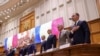 Guvernul, în Parlament, la momentul asumării răspunderii pentru pachetul fiscal de reducere a deficitului bugetar, prezentat de premierul Ilie Bolojan - 7 iulie 2025.