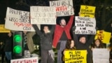 
Protest due to the sexual harassment of the former student of Sara Vujisić Gymnasium by professor Radoman Čečović, Podgorica, Montenegro