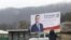 A campaign poster for Alan Gagloyev, who is one of the candidates in South Ossetia's election, which is viewed as illegitimate in Tbilisi and the West. 
