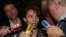 answers journalists' questions in front of the court in Aix-en-Provence, 27May2009
