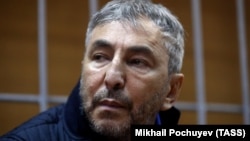 Chechen businessman Umar Dzhabrailov attends a court hearing in Moscow on November 22.