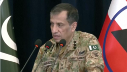 د پاکستان پوځ مشر جنرال احمد شريف چودري په راولپېنډۍ کې خبري غونډې ته وينا کوي ـ انځور له ارشيفه 