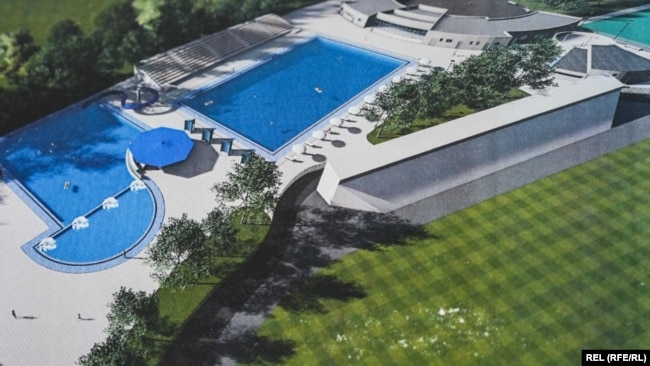 Projekti i vitit 2022 (majtas) dhe gjendja e tij në terren, më 2024 (djathtas).