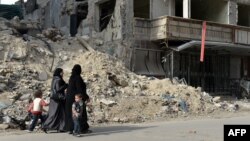 Pamje e shkatërrimeve në qytetin Alepo në Siri