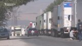 Lines At Border Amid Kyrgyz-Kazakh Spat