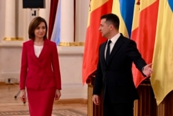 Президент України Володимир Зеленський і президент Молдови Майя Санду. Київ, 12 січня 2021 року