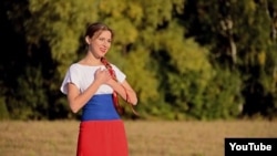 Dressed in the colors of the Russian flag, Mashani's musical ode to President Vladimir Putin has already garnered tens of thousands of views on YouTube.