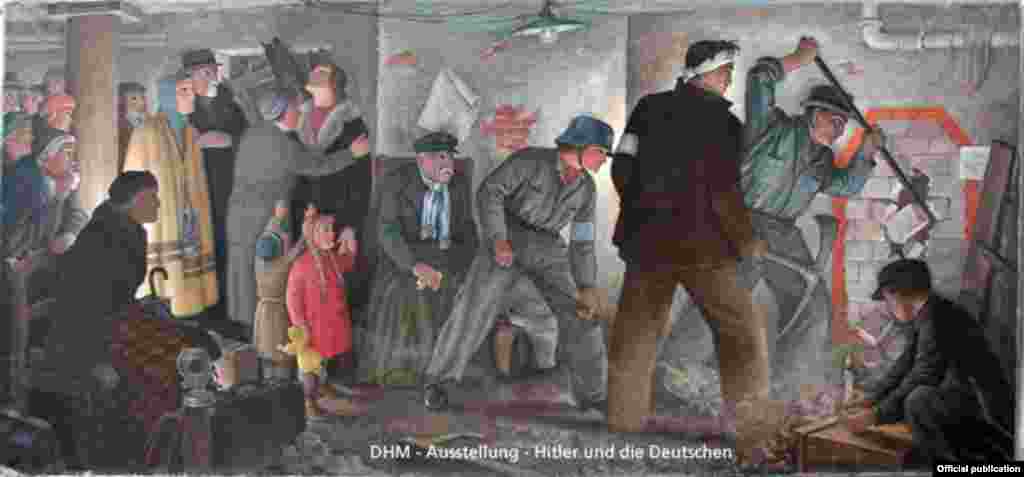 „După atacul aerian”