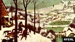 Pieter Bruegel cel Bătrân "Vânători în zăpadă" (anul 1565)