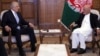 The cancellation of the trip is reportedly due to President Ashraf Ghani's (right) opposition to the plan proposed by U.S. envoy Zalmay Khalilzad (left).