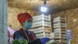 Kyrgyzstan - Bishkek - market, floor, bazaar, generic, pasta, Osh bazaar, Osh market, bazar, the products, food, undated
