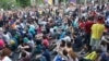 Armenia - Armenians demonstrate on Yerevan's Marshal Bagramian Avenue against a controversial electricity price hike, 26Jun2015.