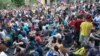 Armenia - Armenians demonstrate on Yerevan's Marshal Bagramian Avenue against a controversial electricity price hike, 26Jun2015.