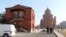 Armenia - Police are deployed outside St. Thaddeus's Church in Masis and the officers of the local bishop dismissed by Catholicos Garegin II, January 12, 2026.