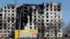 Megsemmisített lakóépület Mariupolban 2022. április 20-án