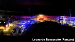 Снимка од дрон го покажува местото на несреќата во Шпанија.