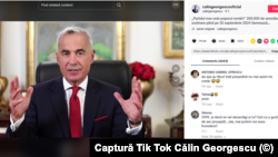 Călin Georgescu se adresează direct românilor, în postări de pe Tik Tok, cu mesaje electorale.