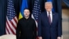 Fotografi nga takimi mes presidentit amerikan, Donald Trump, dhe atij ukrainas, Volodymyr Zelensky, në Davos të Zvicrës më 22 janar 2026. 