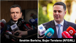 Kosovski premijer Albin Kurti (levo) i lider Demokratskog saveza Kosova (LDK) Lumir Abdixhiku (desno).