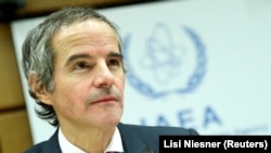 International Atomic Energy Agency (IAEA) Director-General Rafael Grossi waits for the beginning of a board of governors meeting at the IAEA headquarters in Vienna, March 9, 2020