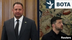 Andriy Yermak dhe Volodymyr Zelensky. Fotografi nga arkivi. 