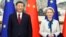 Chinese President Xi Jinping and European Commission President Ursula von der Leyen in Beijing, December 2023.