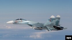 Су-27 жойғыш ұшағы (Көрнекі сурет).