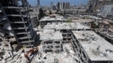 Aftermath of missile attack from Iran on Israel