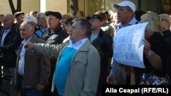 La un protest al Platformei „DA” la Chișinău