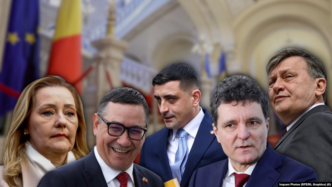 Colaj candidați la Cotroceni: Elena Lasconi, Victor Ponta, George Simion, Nicușor Dan, Crin Antonescu