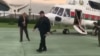 Belarus - Lukashenko with gun flight in Minsk, 23 August 2020