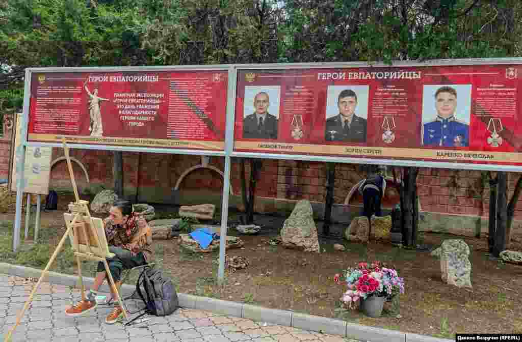 «Героическая» локация местной художницы напротив краеведческого музея