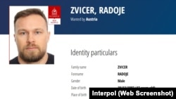 Interpolova crvena poternica za Radojem Zvicerom.