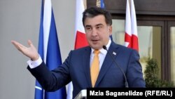 Грузия президенті Михаил Саакашвили. Тбилиси, 27 маусым 2013 жыл.