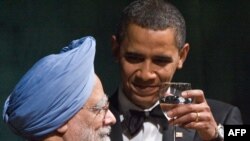 Američki predsjednik na prijemu sa indijskim premijerom Manmohana Singhom